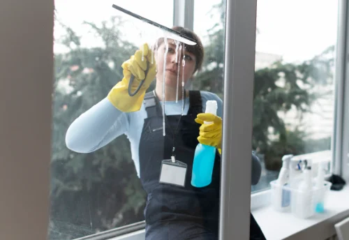 Nettoyage de vitres intérieures et extérieures aux Fosses